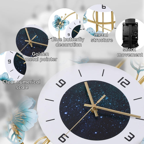 Oversized Modern Metal Wall Clock