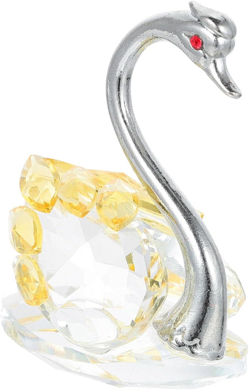 Crystal Swan Table Decor