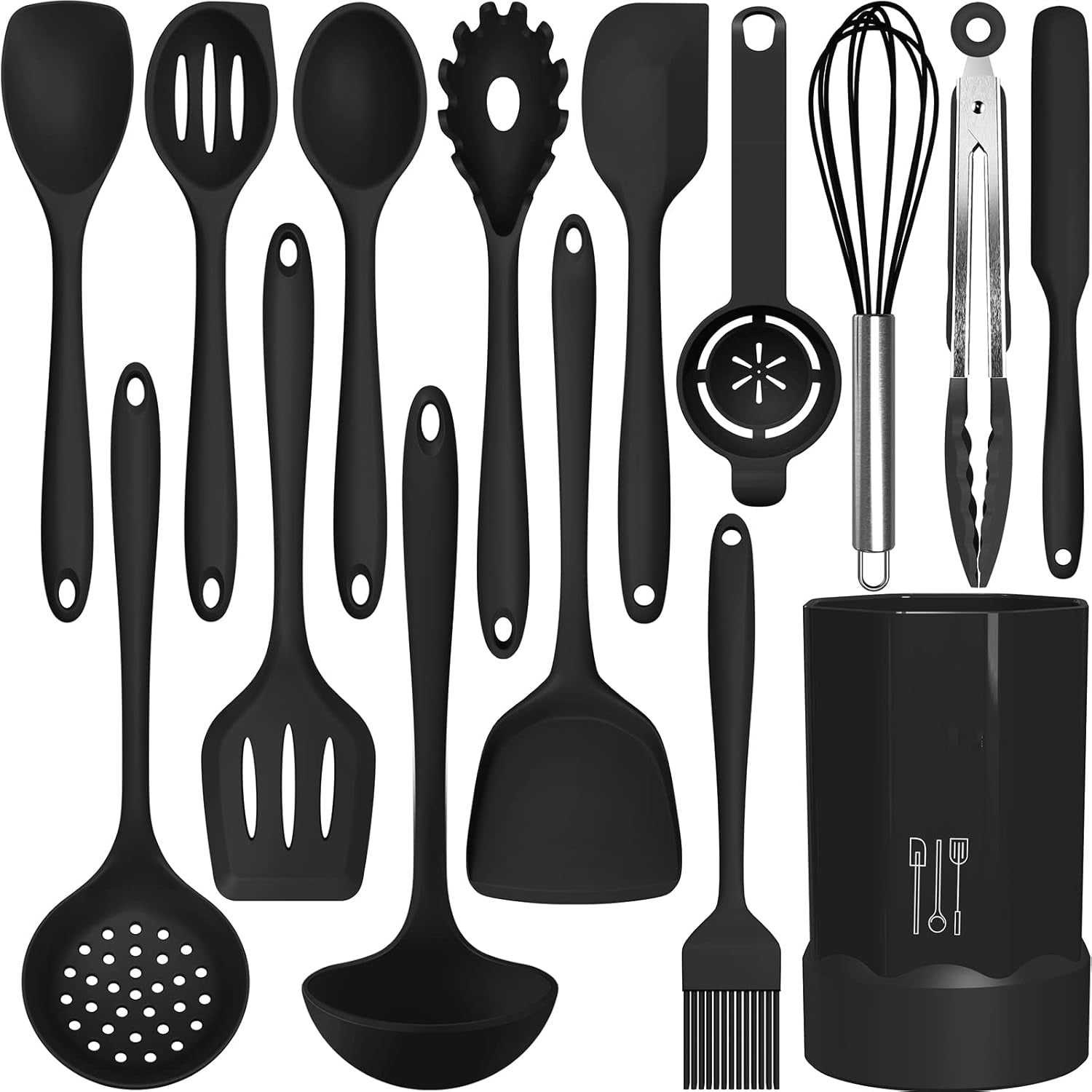 Heat Resistant Silicone Kitchen Utensils Set